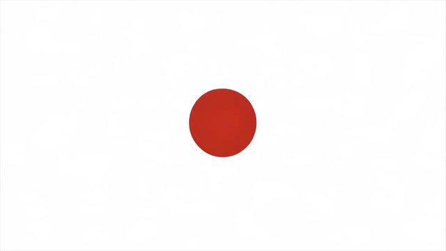 Video Reference: red circle, minimal, abstract, white background, centered, simple, graphic, shape, flat design, blank space