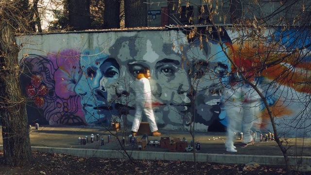 Video Reference: World, Textile, Tree, Graffiti, Wall, Art, Morning, Paint, Facade, Artist