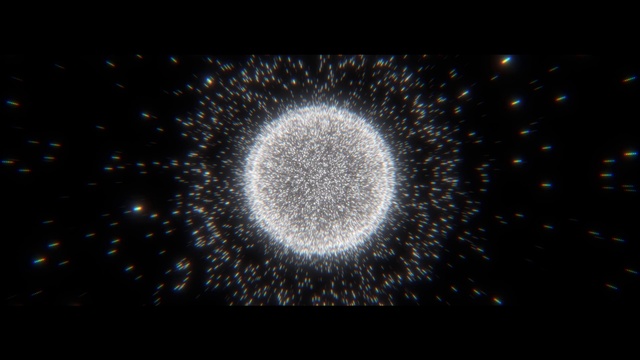 Video Reference: Fireworks, Sky, Astronomical object, Art, Gas, Midnight, Circle, Event, Electric blue, Science