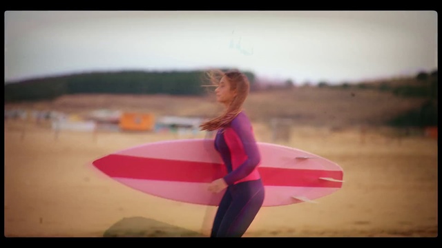 Video Reference: Surfing, Surfboard, Sky, Surfing Equipment, People in nature, Recreation, Tints and shades, Magenta, Wind wave, Leisure