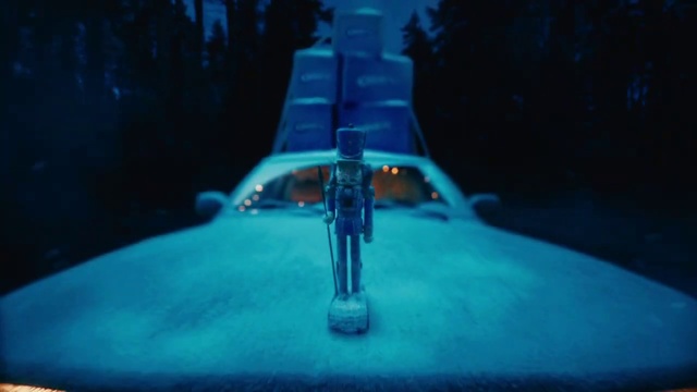 Video Reference: Automotive lighting, Blue, Hood, Electric blue, Headlamp, Freezing, Luxury vehicle, Glass, Windshield, Darkness