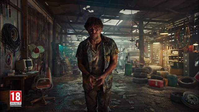 Video Reference: Flash photography, Darkness, Metal, City, Hat, Building, Machine, Action-adventure game, Video game software, Pc game