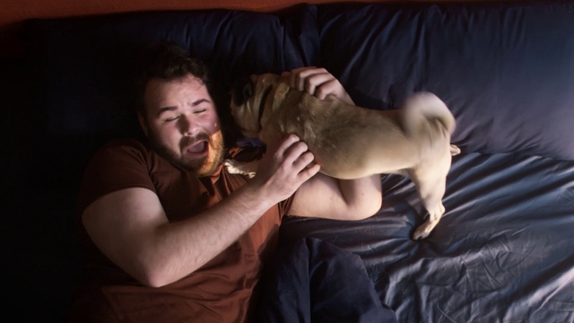 Video Reference: Face, Shoulder, Leg, Mouth, Comfort, Human body, Flash photography, Jaw, Neck, Carnivore