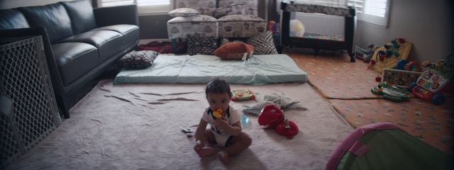 Video Reference: Comfort, Textile, Mammal, Flooring, Floor, Grey, Wood, Living room, Toddler, Couch