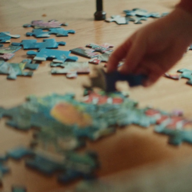 Video Reference: Jigsaw puzzle, Textile, Art, Recreation, Nail, Wood, Indoor games and sports, Engineering, Font, Wrist