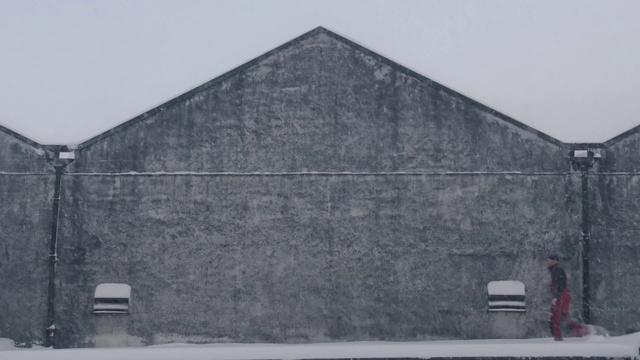 Video Reference: Triangle, Facade, Slope, Building, Brick, Pyramid, Freezing, Snow, Roof, Font
