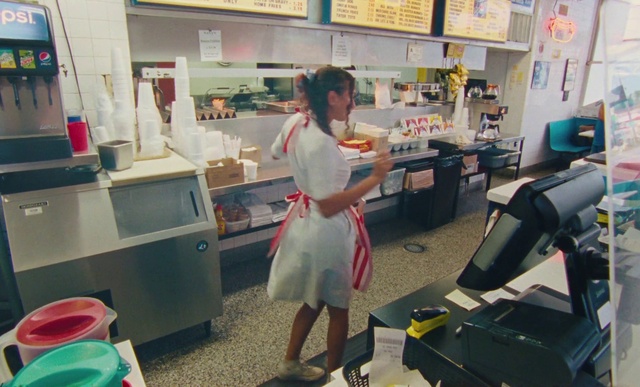 Video Reference: Countertop, Kitchen, Building, Desk, Customer, Flooring, Table, Home appliance, Office equipment, Engineering