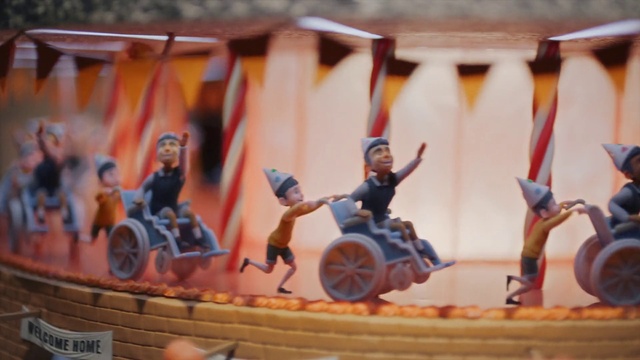 Video Reference: Wheel, Tire, Orange, Toy, Wood, Vehicle, Landscape, Automotive wheel system, Recreation, Event