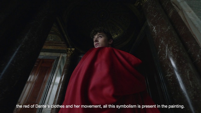 Video Reference: Religious item, Flash photography, Tints and shades, Monk, Magenta, Event, Darkness, Cape, Religious institute, Building