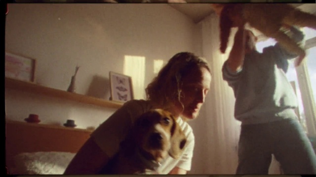 Video Reference: Flash photography, Gesture, Wood, Tints and shades, Fun, Event, Eyewear, T-shirt, Room, Visual arts