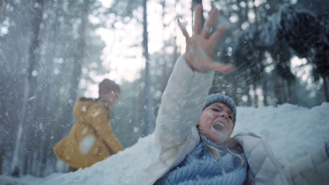 Video Reference: Plant, Snow, Branch, Tree, Gesture, Happy, Freezing, Wood, Jacket, Leisure