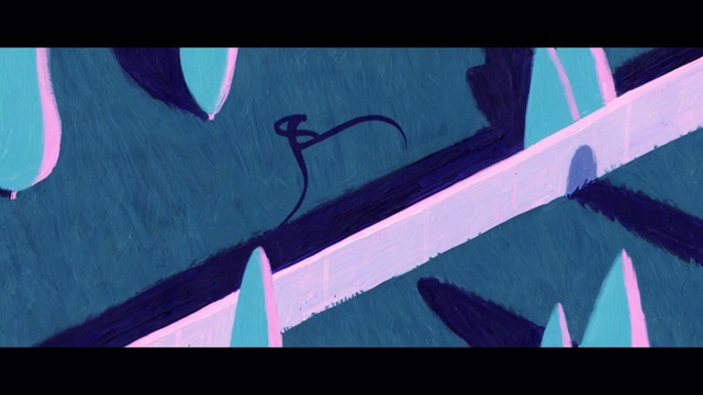 Video Reference: Azure, Rectangle, Art, Font, Triangle, Violet, Magenta, Tints and shades, Electric blue, Pattern