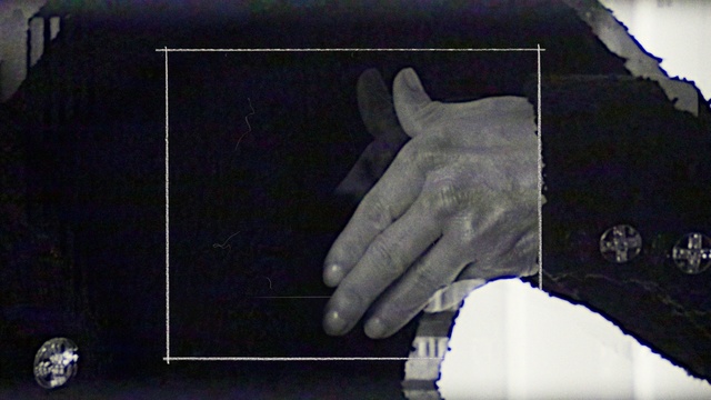 Video Reference: Gesture, Art, Wrist, Font, Thumb, Electric blue, Rectangle, Nail, Display device, Sign language