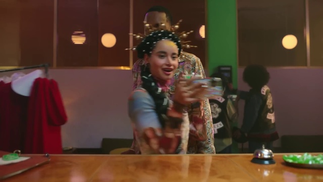 Video Reference: Table, Drinkware, Smile, Tableware, Entertainment, Fun, Fashion design, Event, Wood, Barware