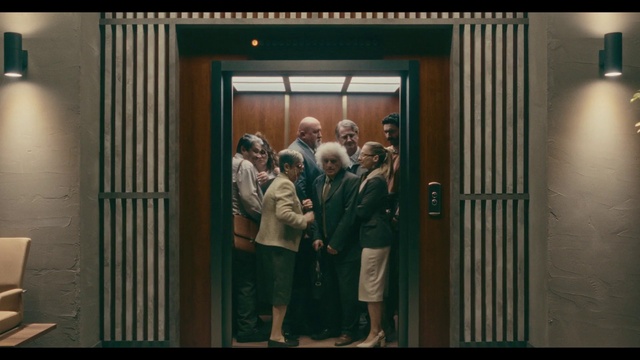 Video Reference: Fixture, Event, Formal wear, Uniform, Glass, Window, Art, Room, Suit, Door