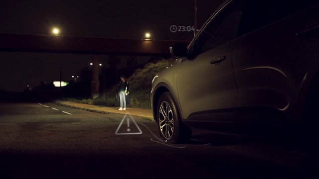 Video Reference: Tire, Wheel, Car, Land vehicle, Vehicle, Automotive lighting, Automotive tire, Automotive design, Hood, Flash photography