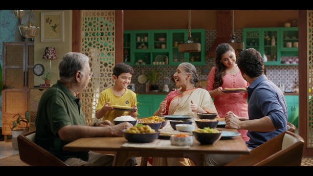 Video Reference: Table, Food, Tableware, Sharing, Interaction, Art, Leisure, T-shirt, Event, Cuisine