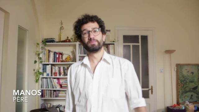 Video Reference: Beard, Picture frame, Dress shirt, Houseplant, Plant, Sleeve, Facial hair, Shelf, Moustache, Bookcase