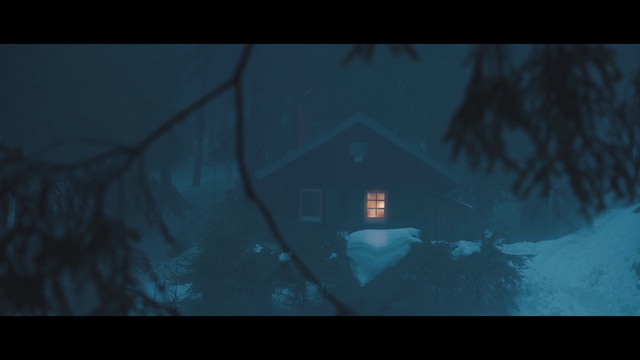 Video Reference: Azure, Sky, Tree, Tints and shades, House, Art, Midnight, Electric blue, Darkness, Space