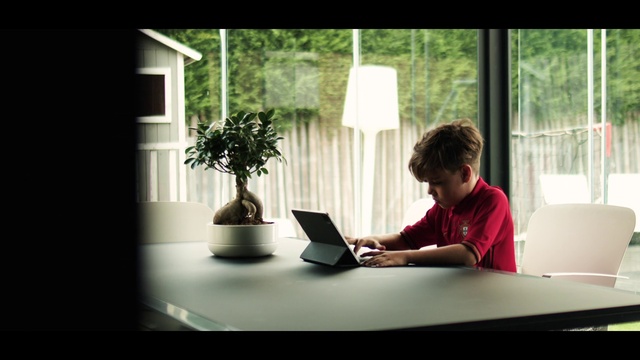 Video Reference: Table, Personal computer, Furniture, Computer, Window, Laptop, Comfort, Wood, Interior design, Tree