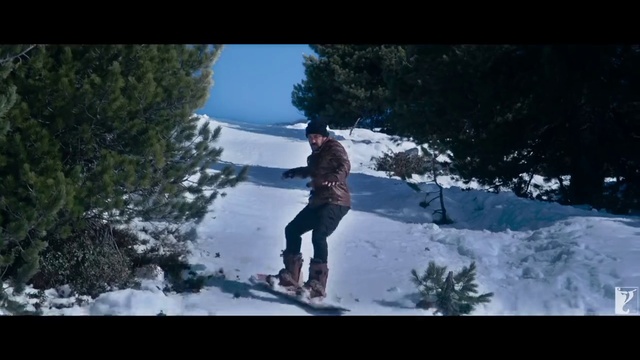 Video Reference: Footwear, Snow, Slope, Tree, Plant, Sky, Freezing, Mountain, Geological phenomenon, Ice cap
