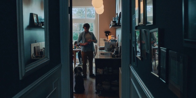Video Reference: Dog, Table, Building, Door, Carnivore, Floor, Wood, Flooring, Lamp, Chair