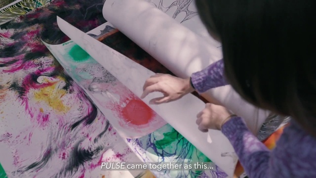 Video Reference: Hand, Purple, Textile, Paint, Pink, Finger, Violet, Art, Artist, Magenta