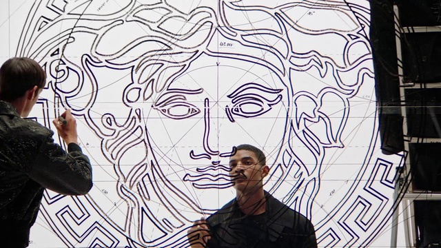 Video Reference: Black, Art, Gesture, Font, Style, Wall, Graffiti, Illustration, Artist, Beard