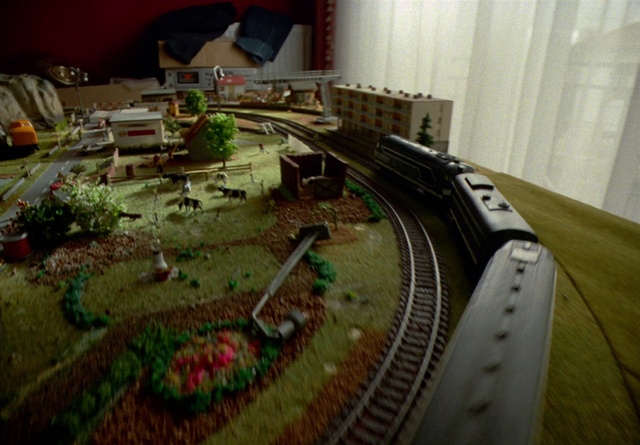 Video Reference: Plant, Toy, Train, Urban design, Track, Tree, Railway, Wood, Landscape, Grass