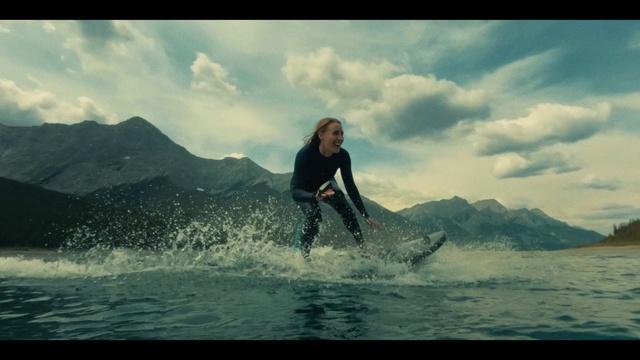 Video Reference: Cloud, Water, Sky, Surfing, Surfboard, Flash photography, People in nature, Surfing Equipment, Mountainous landforms, Wind wave
