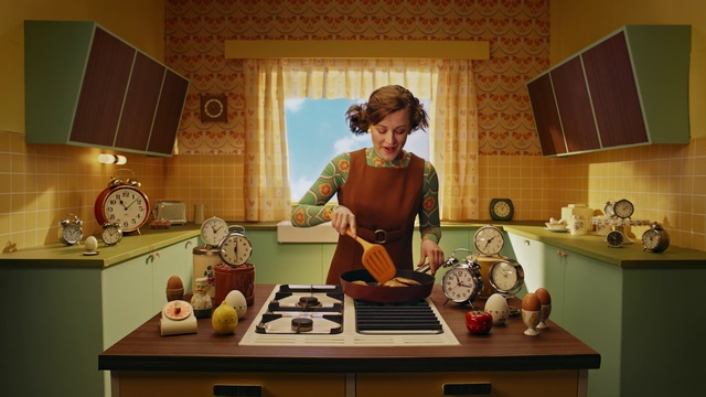 Video Reference: Table, Countertop, Cabinetry, Tableware, Kitchen, Food, Kitchen appliance, Home appliance, Gas stove, Kitchen stove