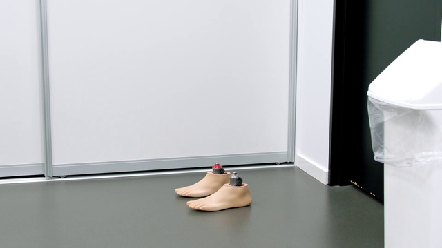 Video Reference: Shoe, Product, Grey, Material property, Flooring, Foot, Sandal, Human leg, Basic pump, Comfort