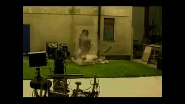 Video Reference: Building, Art, Grass, Window, Event, Machine, Visual arts, Room, Display device, Font