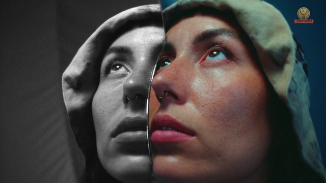 Video Reference: Nose, Lip, Eyebrow, Mouth, Eyelash, Flash photography, Eyewear, Gesture, Art, Microphone