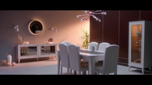 Video Reference: Table, Furniture, Plant, Chair, Building, Houseplant, Lighting, Wood, Architecture, Interior design