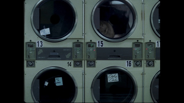 Video Reference: Laundry room, Washing machine, Clothes dryer, Laundry, Fixture, Audio equipment, Gas, Circle, Auto part, Major appliance