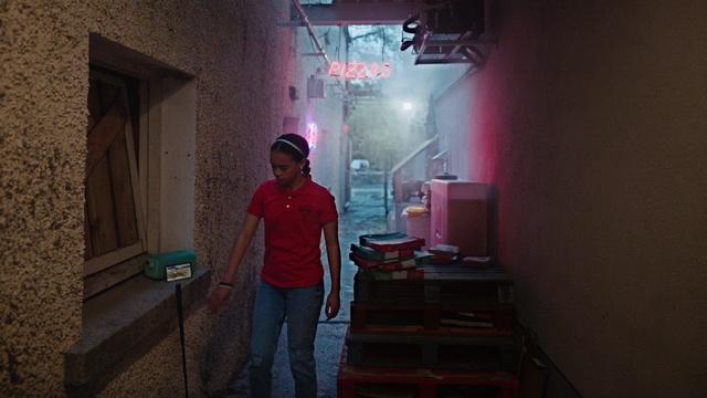 Video Reference: Lighting, Magenta, Space, Door, Fun, Room, Flash photography, Visual arts, Darkness, Street