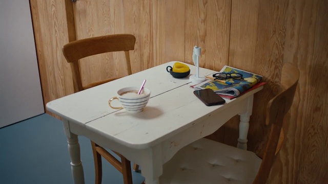 Video Reference: Table, Furniture, Tableware, Wood, Interior design, Flooring, Floor, Wood stain, Kitchen & dining room table, Paint