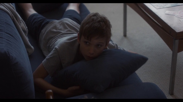 Video Reference: Eyebrow, Comfort, Flash photography, Elbow, Flooring, Human leg, Fur, Child, Sitting, Darkness