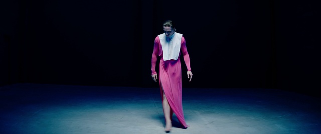 Video Reference: Leg, Dress, Purple, Waist, Fashion design, Choreography, Formal wear, Performing arts, Runway, Entertainment