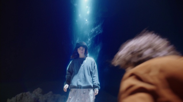 Video Reference: Performing arts, Hat, Electric blue, Entertainment, Event, Music, Darkness, Music artist, Performance art, Fun