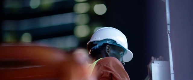 Video Reference: Helmet, Hard hat, Personal protective equipment, Electric blue, Event, Fun, Recreation, Cap, Construction worker, Fashion accessory