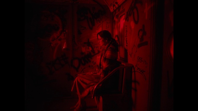 Video Reference: Wood, Art, Font, Window, Painting, Tints and shades, Magenta, Stairs, Fictional character, Event