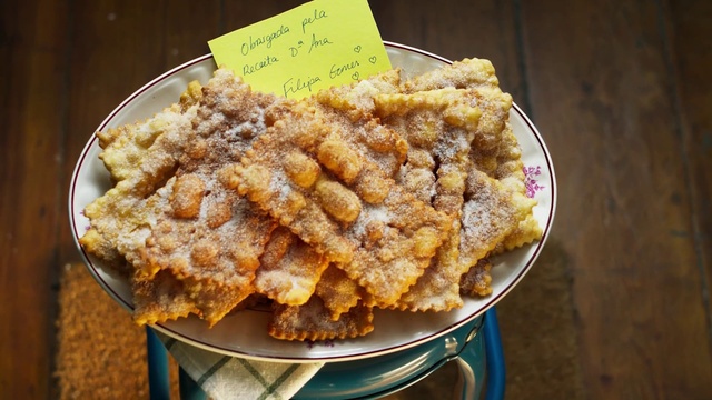 Video Reference: Food, Post-it note, Ingredient, Deep frying, Recipe, Tableware, Handwriting, Fast food, Frying, Fried food