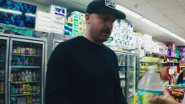 Video Reference: Photograph, Cricket cap, Shelf, Customer, Building, Selling, Convenience store, Retail, Cap, Hat