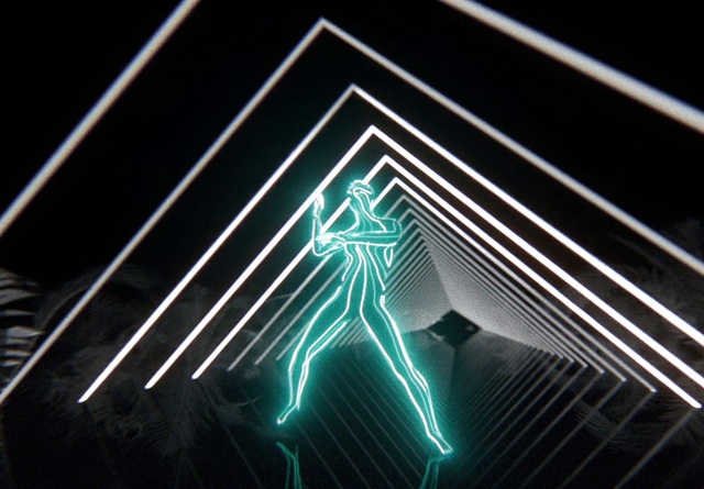 Video Reference: Electricity, Font, Line, Visual effect lighting, Neon, Technology, Art, Electric blue, Symmetry, Plant