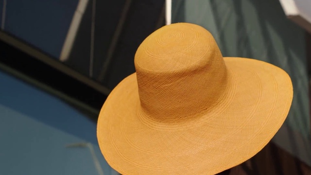 Video Reference: Hat, Sun hat, Fedora, Cap, Costume hat, Wood, Headgear, Beige, Fashion accessory, Circle