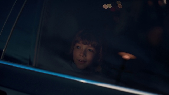 Video Reference: Hood, Window, Automotive lighting, Vehicle door, Electric blue, Flash photography, Space, Windshield, Automotive exterior, Automotive window part