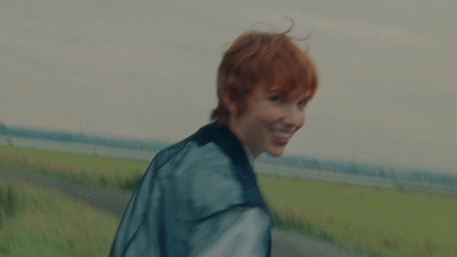 Video Reference: Hairstyle, Eyebrow, Sky, Happy, Grassland, Grass, Landscape, Blond, Prairie, Art