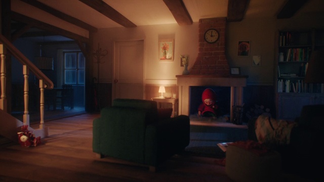 Video Reference: Brown, Picture frame, Property, Building, Wood, Interior design, Comfort, Couch, Clock, Wall